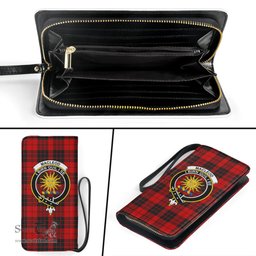 Scottish MacLeod of Raasay Clan Crest Tartan Clutch Purse