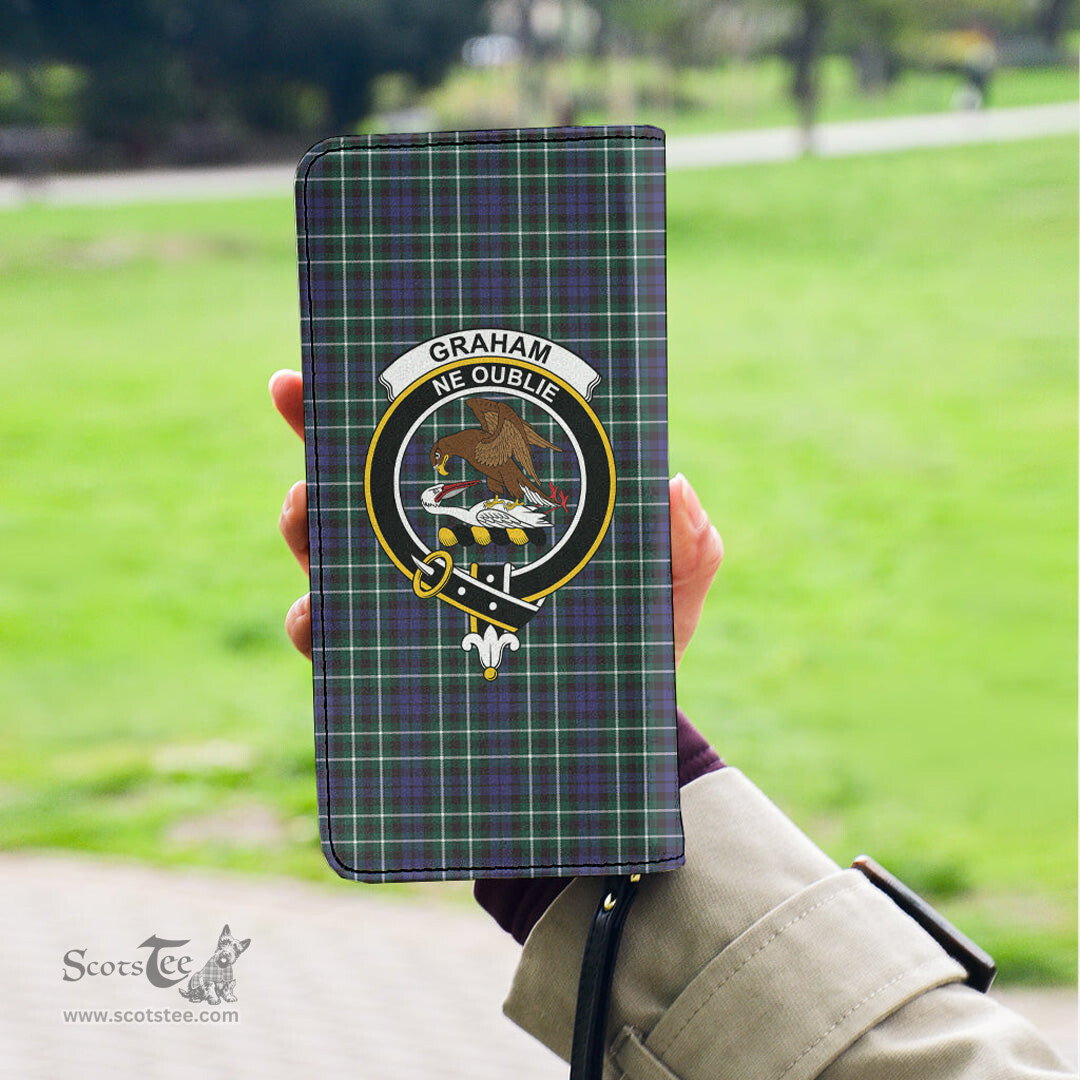 Scottish Graham of Montrose Modern Clan Crest Tartan Clutch Purse
