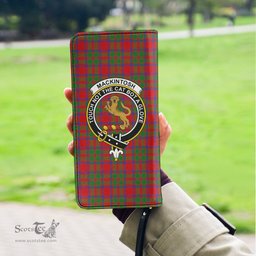 Scottish MacKintosh Modern Clan Crest Tartan Clutch Purse