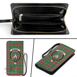 Scottish Muirhead Clan Crest Tartan Clutch Purse