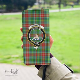 Scottish Muirhead Clan Crest Tartan Clutch Purse