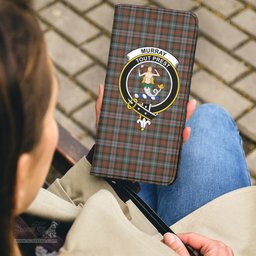 Scottish Murray of Atholl Weathered Clan Crest Tartan Clutch Purse