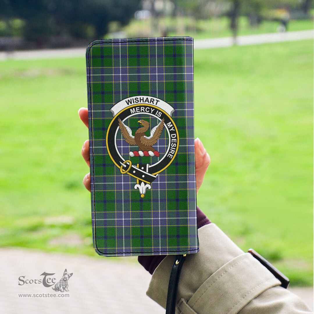 Scottish Wishart Hunting Modern Clan Crest Tartan Clutch Purse