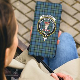 Scottish Robertson Hunting Ancient Clan Crest Tartan Clutch Purse