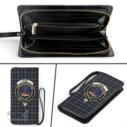 Scottish Rose Hunting Modern Clan Crest Tartan Clutch Purse
