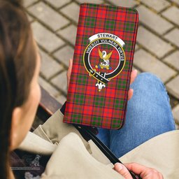 Scottish Stewart of Appin Modern Clan Crest Tartan Clutch Purse