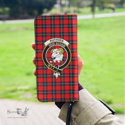 Scottish Ruthven Modern Clan Crest Tartan Clutch Purse