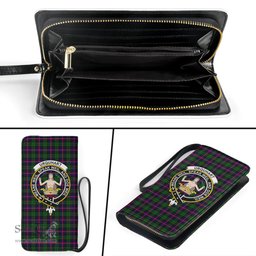 Scottish Urquhart Modern Clan Crest Tartan Clutch Purse