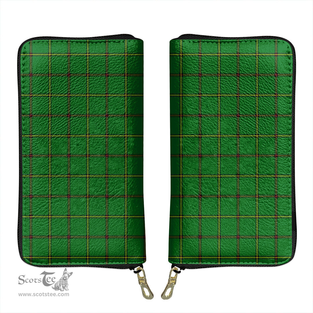 Scottish Don (Tribe of Mar) Clan Tartan Leather Clutch Purse