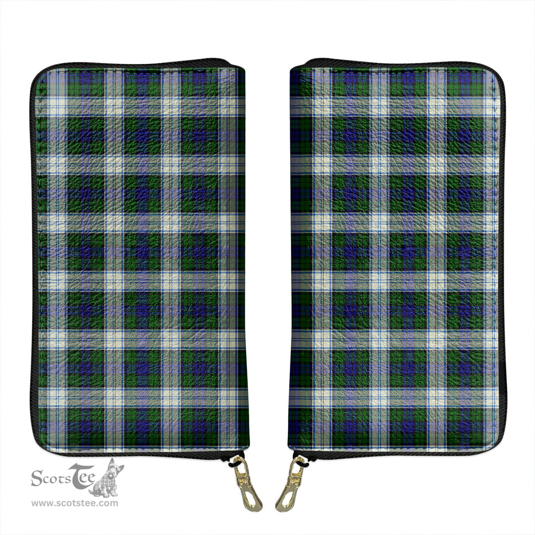 Scottish Blackwatch Dress Modern Clan Tartan Leather Clutch Purse