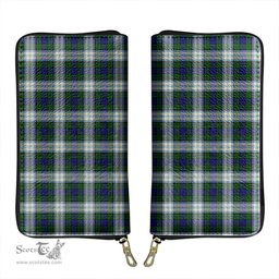 Scottish Blackwatch Dress Modern Clan Tartan Leather Clutch Purse