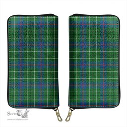 Scottish Duncan Ancient Clan Tartan Leather Clutch Purse