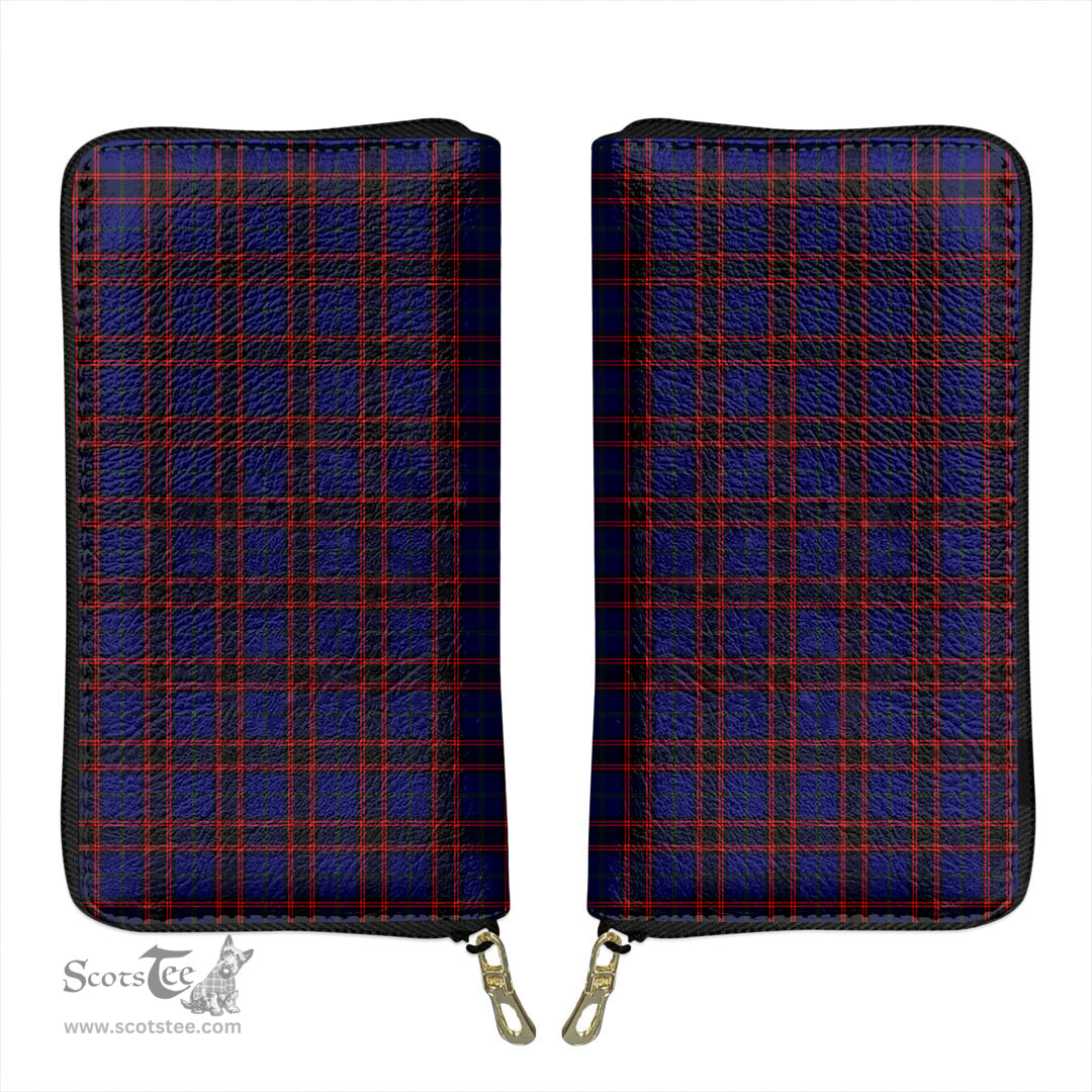 Scottish Home Modern Clan Tartan Leather Clutch Purse