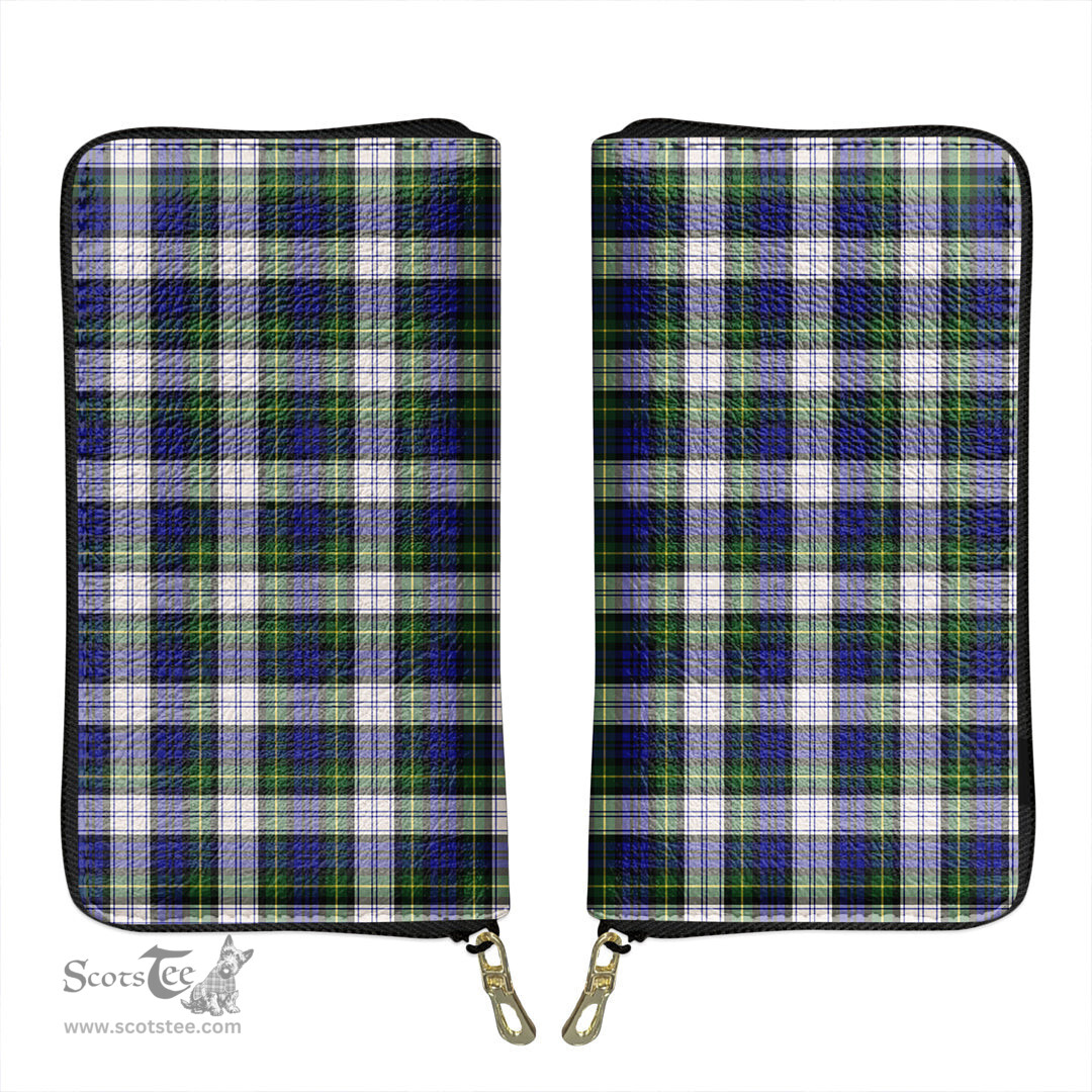 Scottish Gordon Dress Modern Clan Tartan Leather Clutch Purse