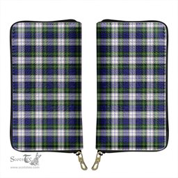 Scottish Gordon Dress Modern Clan Tartan Leather Clutch Purse