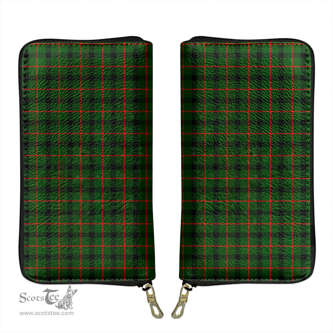 Scottish Kincaid Modern Clan Tartan Leather Clutch Purse