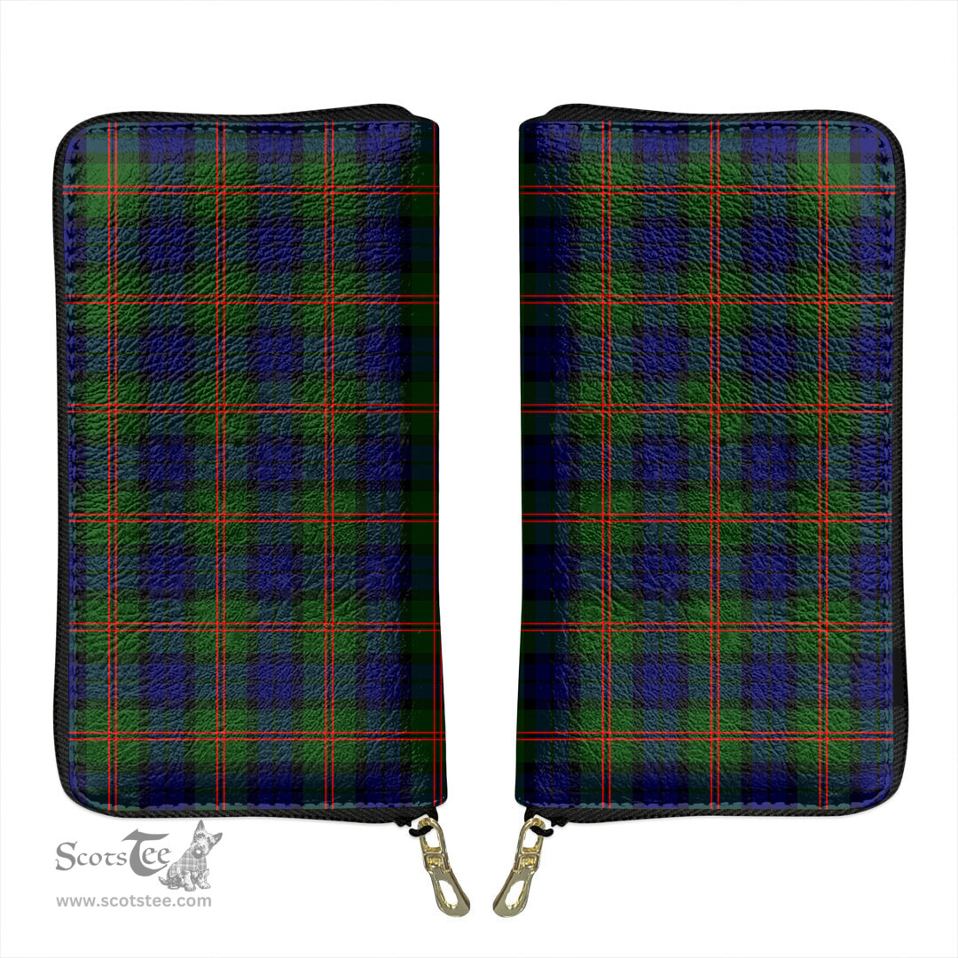 Scottish Dundas Modern 02 Clan Tartan Leather Clutch Purse