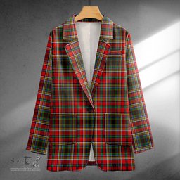 ScotsTee Shop Anderson of Arbrake Clan Crest Casual Tartan Flat Lapel Collar Blazer Tartan Blazer Cotton