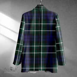 ScotsTee Shop Allardice Clan Crest Casual Tartan Flat Lapel Collar Blazer Tartan Blazer Cotton