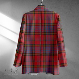 ScotsTee Shop Anderson of Kinneddar Red Ancient Clan Crest Casual Tartan Flat Lapel Collar Blazer Tartan Blazer Cotton