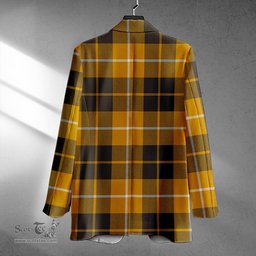 ScotsTee Shop Barclay Dress Weathered Clan Crest Casual Tartan Flat Lapel Collar Blazer Tartan Blazer Cotton