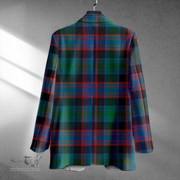 ScotsTee Shop Alexander Hunting Ancient Clan Crest Casual Tartan Flat Lapel Collar Blazer Tartan Blazer Cotton