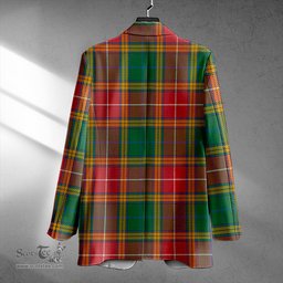 ScotsTee Shop Baxter of Balgavies Ancient Clan Crest Casual Tartan Flat Lapel Collar Blazer Tartan Blazer Cotton