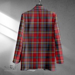 ScotsTee Shop Anderson of Ardbrake Clan Crest Casual Tartan Flat Lapel Collar Blazer Tartan Blazer Cotton