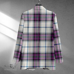 ScotsTee Shop Alexander of Menstry Dress Ancient Clan Crest Casual Tartan Flat Lapel Collar Blazer Tartan Blazer Cotton