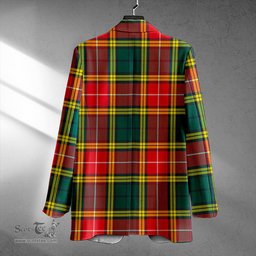 ScotsTee Shop Baxter of Balgavies Modern Clan Crest Casual Tartan Flat Lapel Collar Blazer Tartan Blazer Cotton