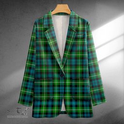 ScotsTee Shop Baillie of Polkemmet Ancient Clan Crest Casual Tartan Flat Lapel Collar Blazer Tartan Blazer Cotton