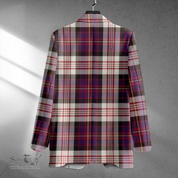 ScotsTee Shop Cameron of Erracht Dress #2 Weathered 2 Clan Crest Casual Tartan Flat Lapel Collar Blazer Tartan Blazer Cotton