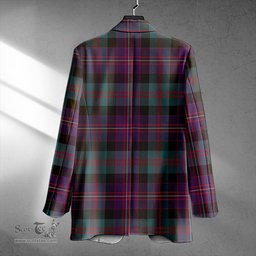 ScotsTee Shop Cameron of Erracht #3 Weathered 2 Clan Crest Casual Tartan Flat Lapel Collar Blazer Tartan Blazer Cotton