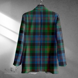 ScotsTee Shop Cameron of Erracht #3 Ancient 2 Clan Crest Casual Tartan Flat Lapel Collar Blazer Tartan Blazer Cotton
