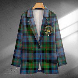 ScotsTee Shop Cameron of Erracht #3 Ancient 2 Clan Crest Casual Tartan Flat Lapel Collar Blazer Tartan Blazer Cotton