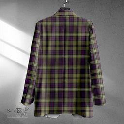 ScotsTee Shop Campbell of Argyll 1815 Weathered 2 Clan Crest Casual Tartan Flat Lapel Collar Blazer Tartan Blazer Cotton