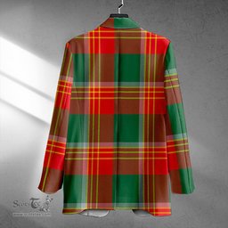 ScotsTee Shop Brisbane Modern Clan Crest Casual Tartan Flat Lapel Collar Blazer Tartan Blazer Cotton