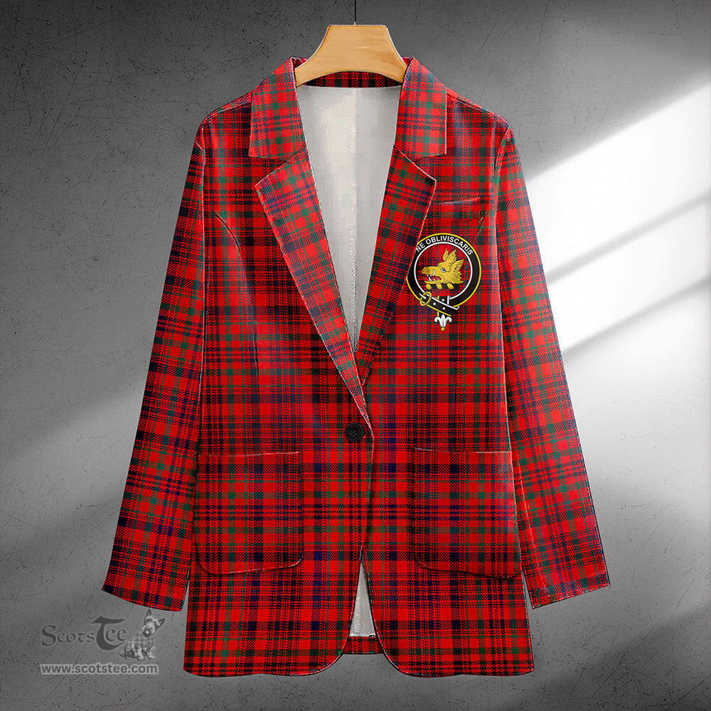 ScotsTee Shop Campbell of Loudon Plaid Modern 2 Clan Crest Casual Tartan Flat Lapel Collar Blazer Tartan Blazer Cotton