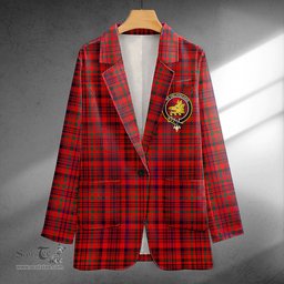 ScotsTee Shop Campbell of Loudon Plaid Modern 2 Clan Crest Casual Tartan Flat Lapel Collar Blazer Tartan Blazer Cotton