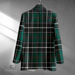 ScotsTee Shop Cleghorn Modern Clan Crest Casual Tartan Flat Lapel Collar Blazer Tartan Blazer Cotton