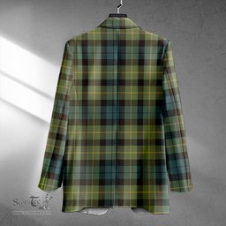 ScotsTee Shop Campbell of Breadalbane 1819 Weathered 2 Clan Crest Casual Tartan Flat Lapel Collar Blazer Tartan Blazer Cotton