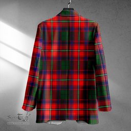 ScotsTee Shop Belshes Clan Crest Casual Tartan Flat Lapel Collar Blazer Tartan Blazer Cotton