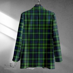ScotsTee Shop Campbell of Argyll 1815 Modern 2 Clan Crest Casual Tartan Flat Lapel Collar Blazer Tartan Blazer Cotton