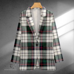 ScotsTee Shop Campbell of Cawdor Dress Modern 2 Clan Crest Casual Tartan Flat Lapel Collar Blazer Tartan Blazer Cotton
