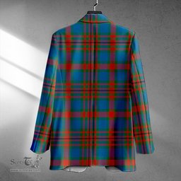 ScotsTee Shop Carnegie Ancient Clan Crest Casual Tartan Flat Lapel Collar Blazer Tartan Blazer Cotton