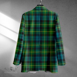 ScotsTee Shop Campbell of Breadalbane 1819 Ancient 2 Clan Crest Casual Tartan Flat Lapel Collar Blazer Tartan Blazer Cotton