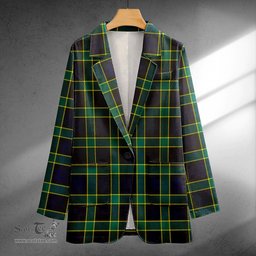 ScotsTee Shop Campbell of Breadalbane Modern 2 Clan Crest Casual Tartan Flat Lapel Collar Blazer Tartan Blazer Cotton