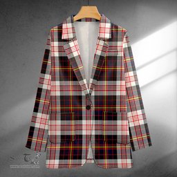 ScotsTee Shop Cameron of Erracht Dress Modern 2 Clan Crest Casual Tartan Flat Lapel Collar Blazer Tartan Blazer Cotton