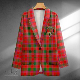 ScotsTee Shop Cameron of Lochiel #2 (Munro #2) Modern Clan Crest Casual Tartan Flat Lapel Collar Blazer Tartan Blazer Cotton
