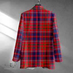 ScotsTee Shop Cameron of Locheil Modern 2 Clan Crest Casual Tartan Flat Lapel Collar Blazer Tartan Blazer Cotton